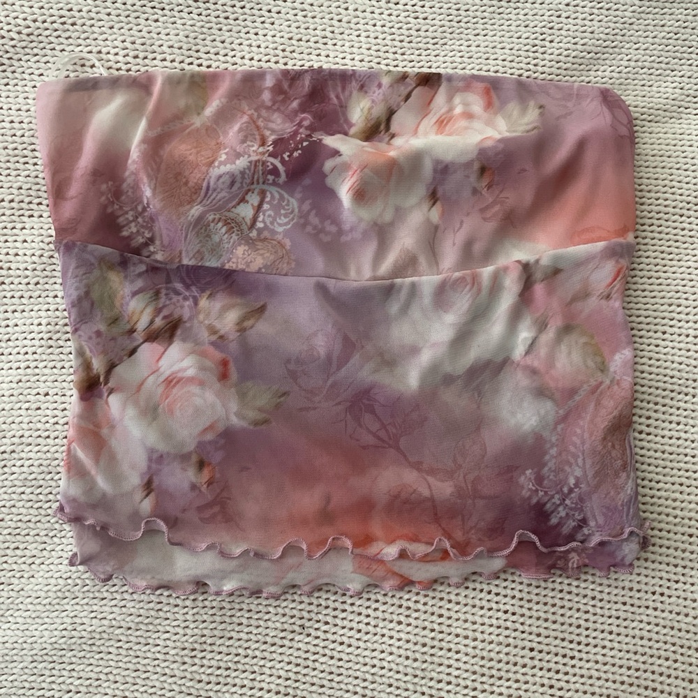 Silence + Noise Pink and Purple Bandeau Intimates